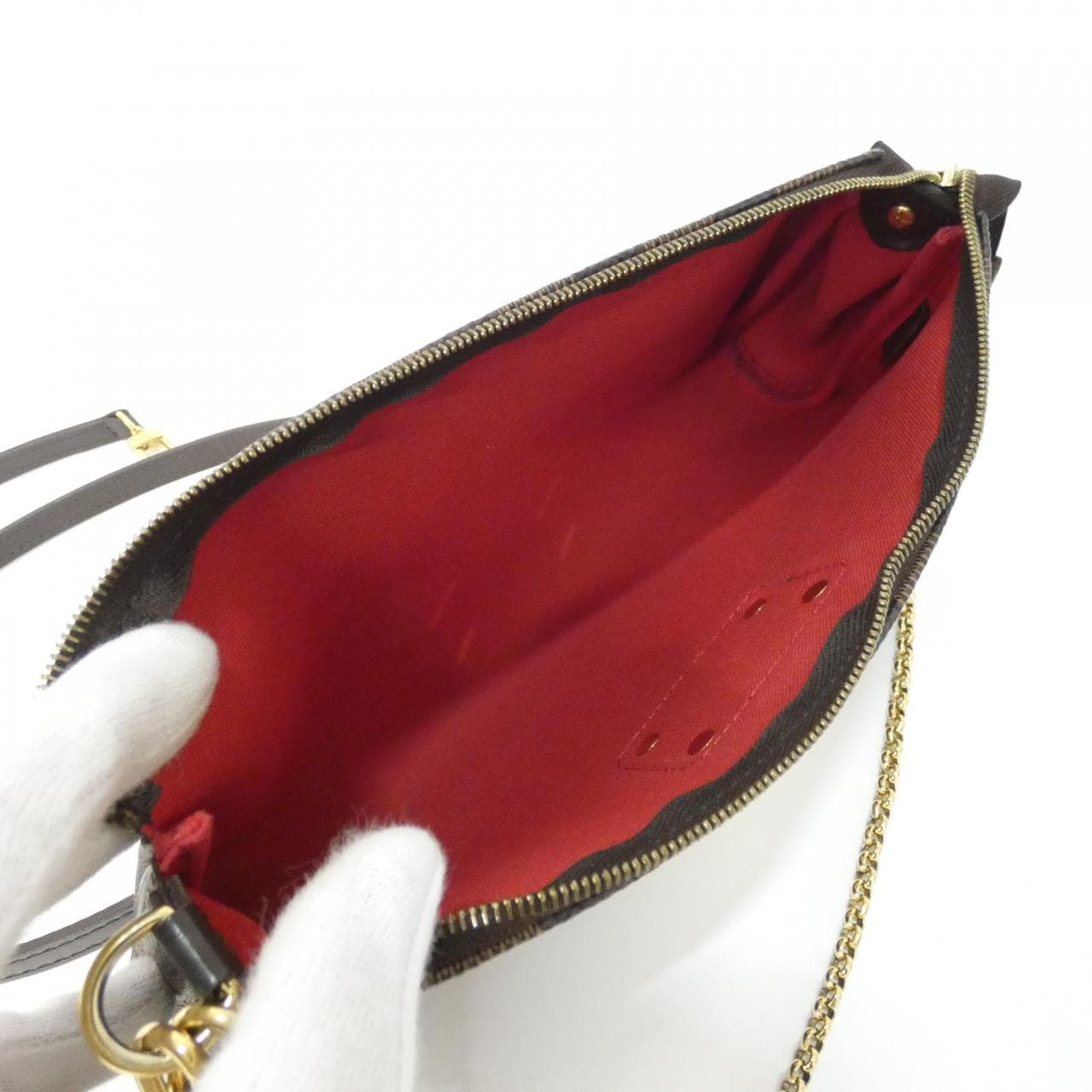 ルイヴィトン ダミエ エヴァ N55213 ショルダーバッグ