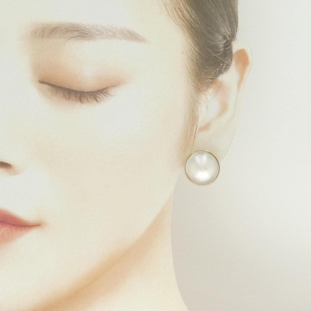 K18YG マベパール ピアス