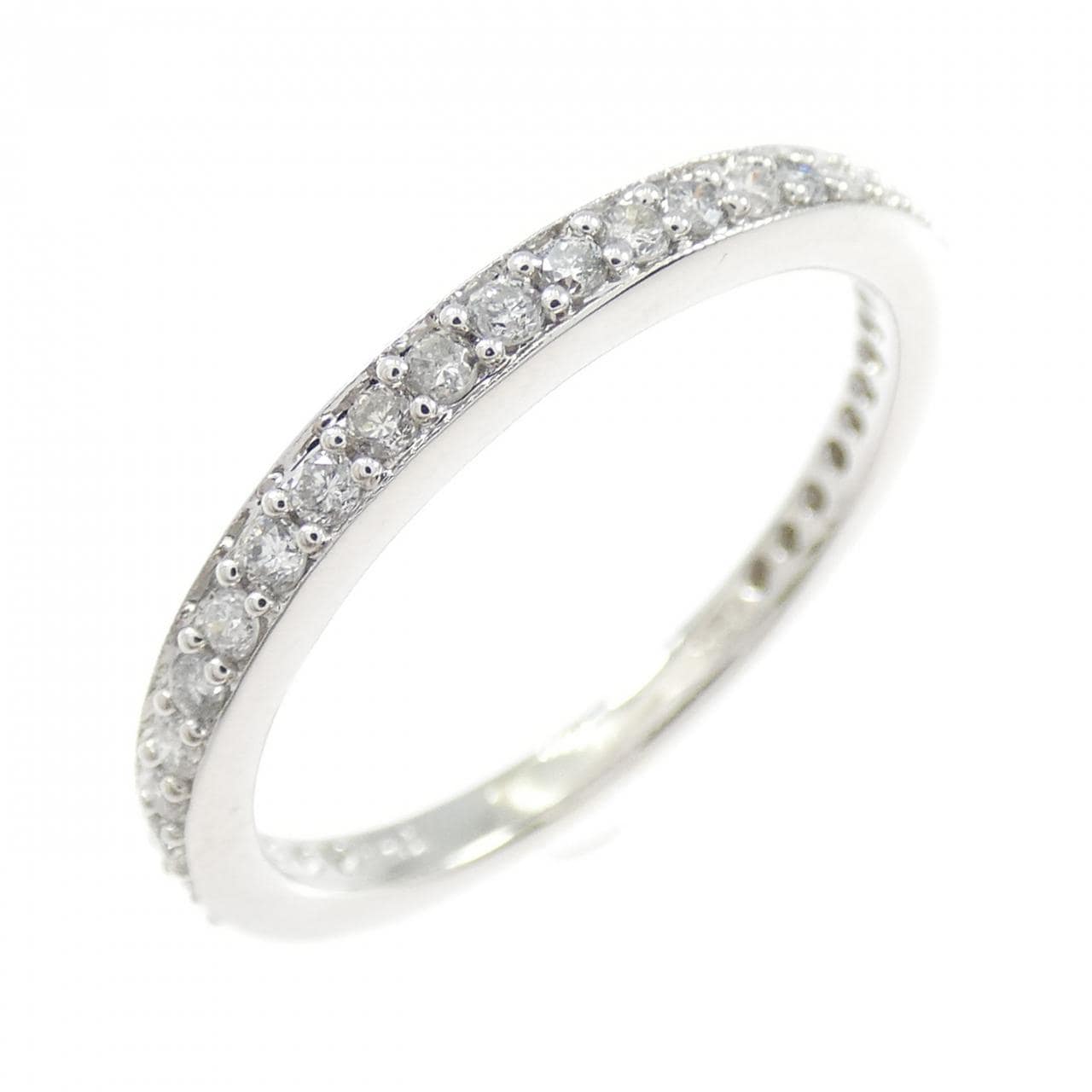 750WG ハーフエタニティ ダイヤモンド リング