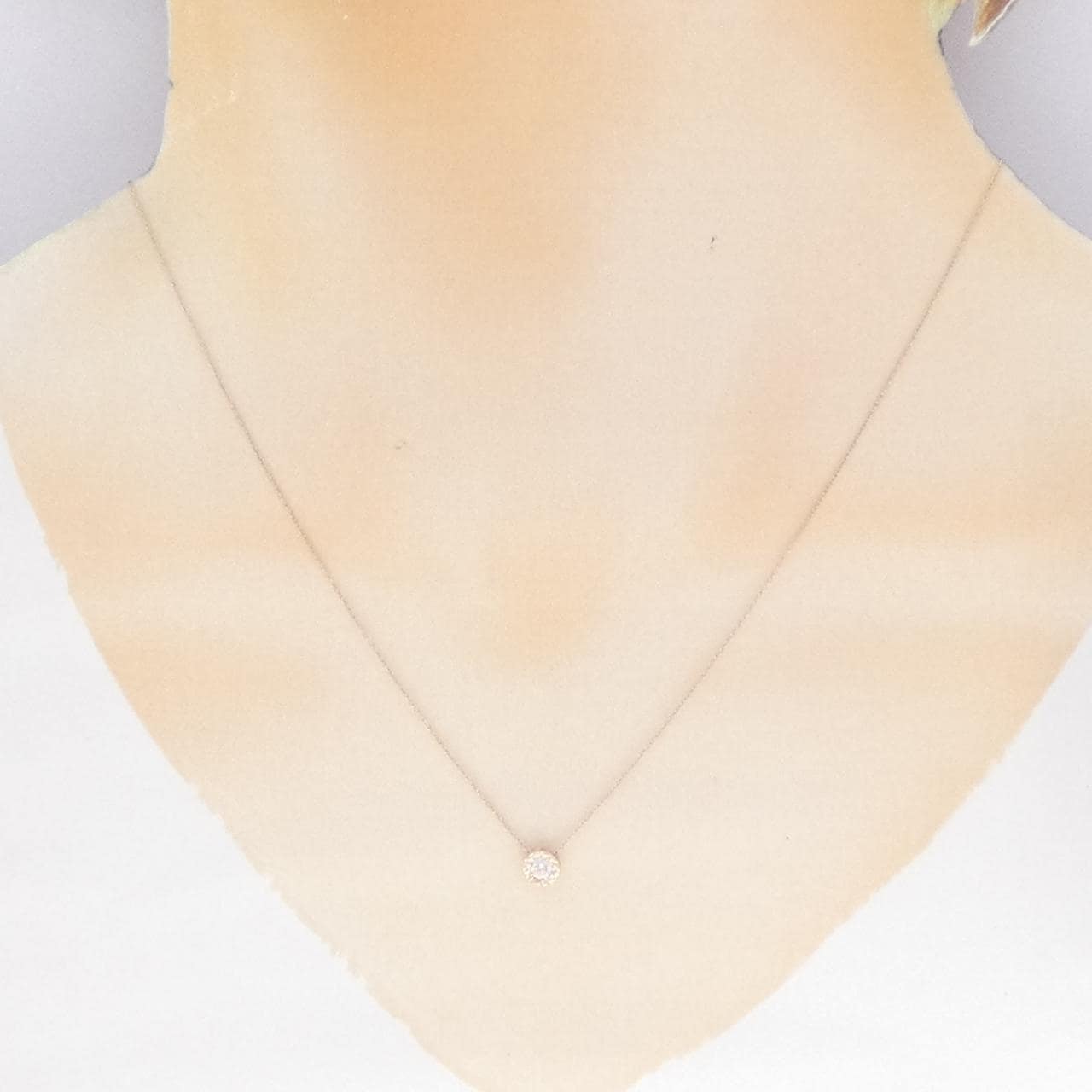 K10PG ダイヤモンド ネックレス 0.08CT