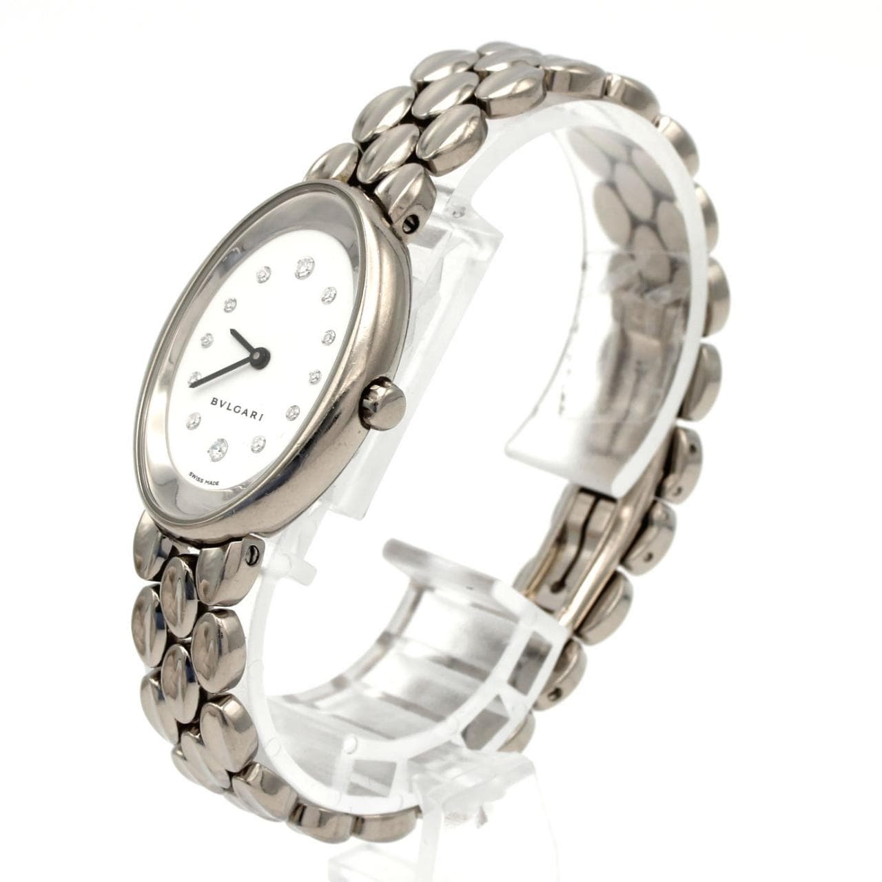 【ノーメンテナンス還元価格】ブルガリ オーバル WG･12P OVW32G/OVW32GG/12 WG クォーツ