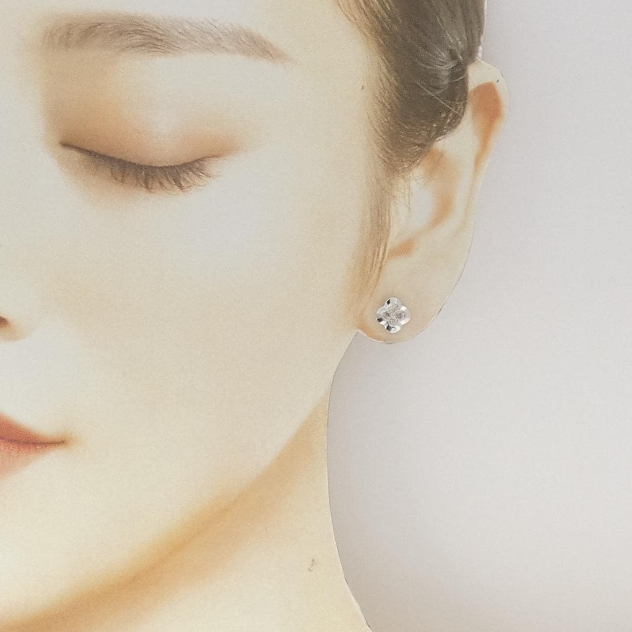 カシケイ ダイヤモンド ピアス 0.12CT