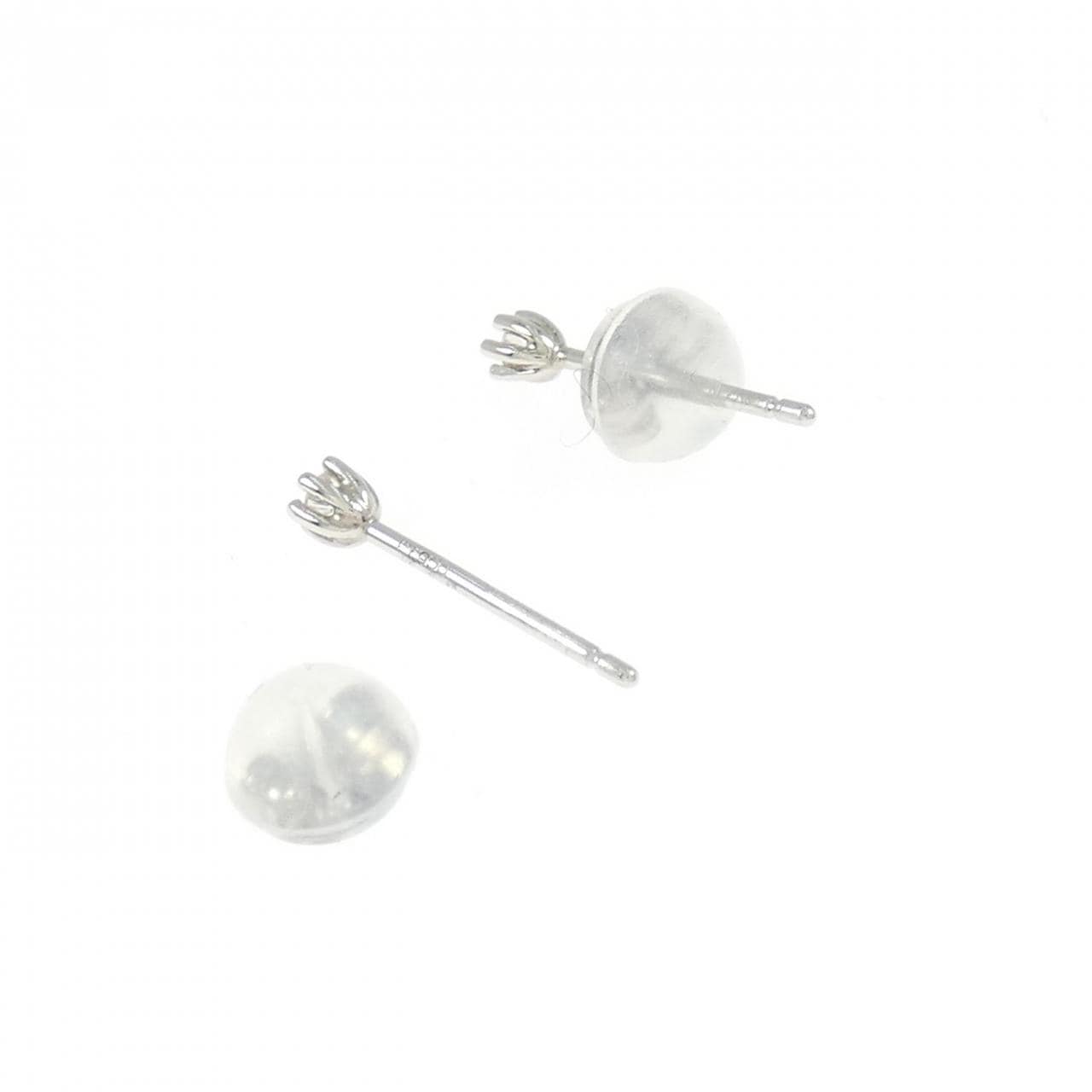 PT900 ソリティア ダイヤモンド ピアス 0.04CT