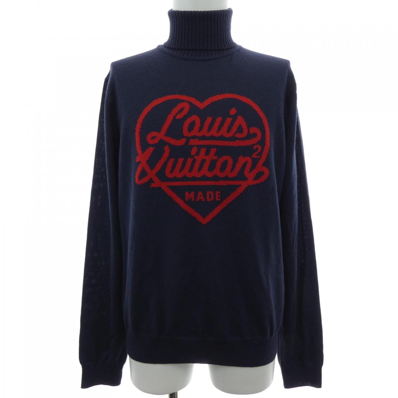 ルイヴィトン LOUIS VUITTON インタルシアハートタートルネック [日本限定] HMN05WZLL NIGO ニット