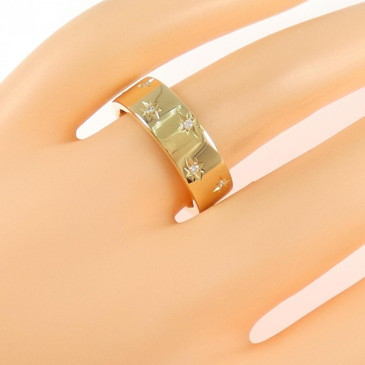 K18YG ダイヤモンド リング 0.21CT