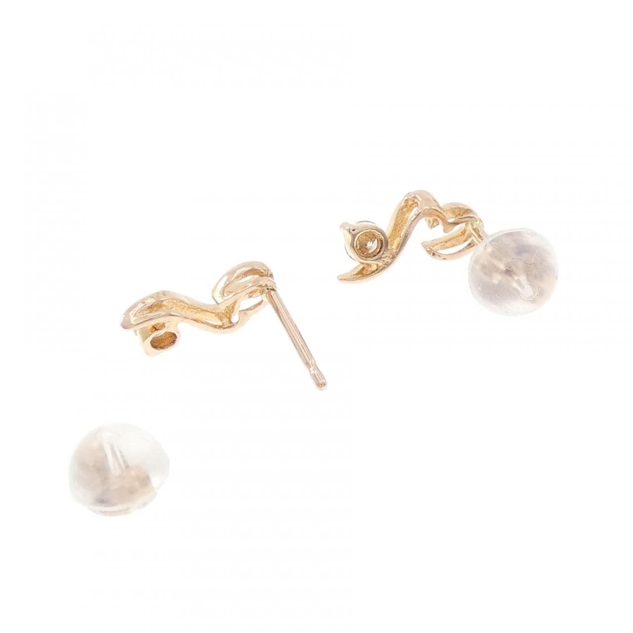 K18PG ダイヤモンド ピアス 0.15CT
