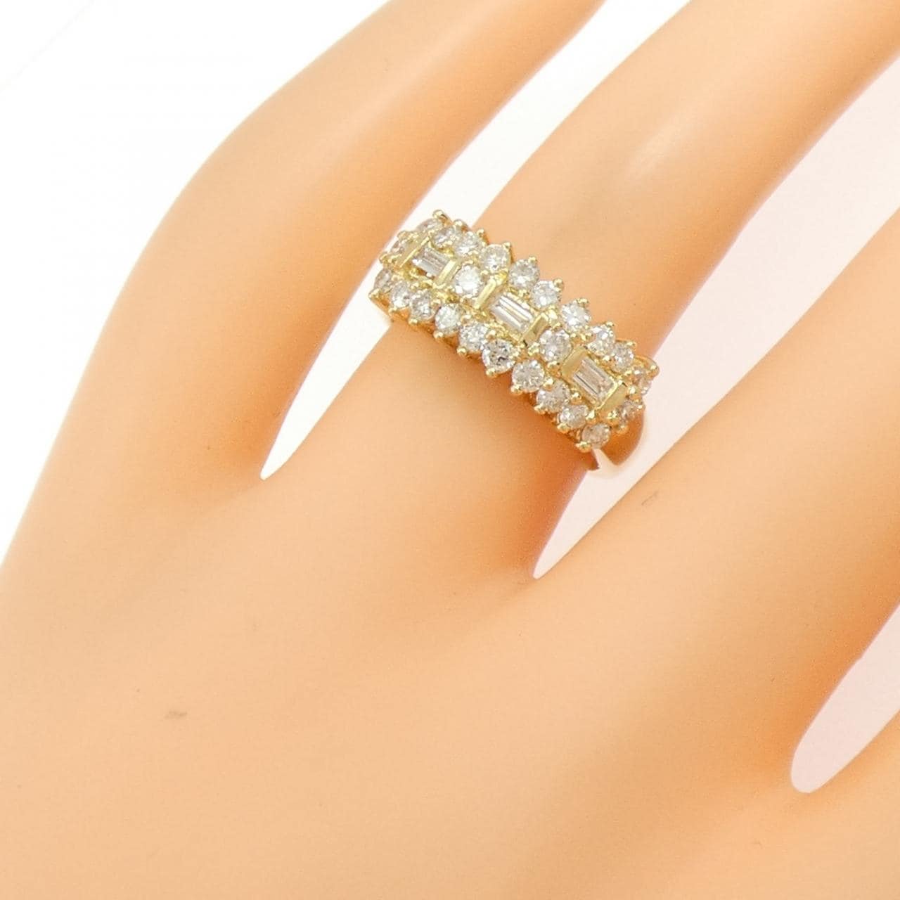 K18YG ダイヤモンド リング 0.82CT