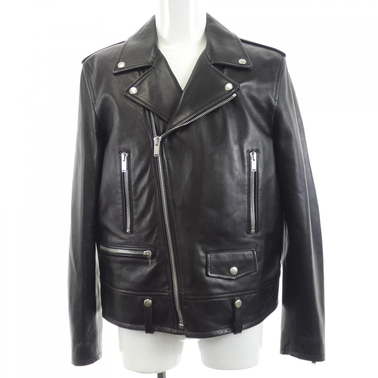 サンローラン SAINT LAURENT L01O　クラシックモーターサイクルジャケット 484284 Y5YA2 レザーライダースジャケット