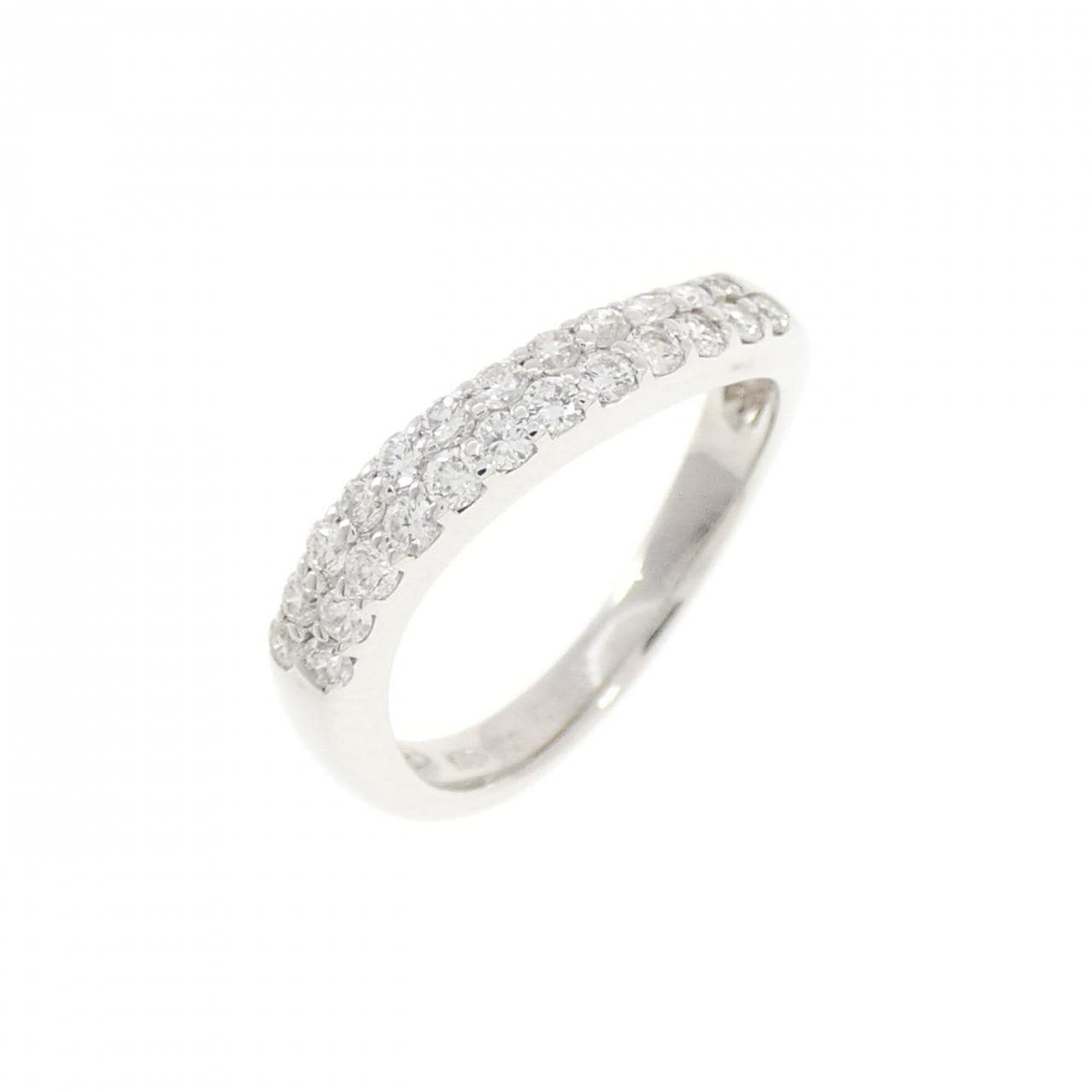K18WG ダイヤモンド ピンキーリング 0.28CT