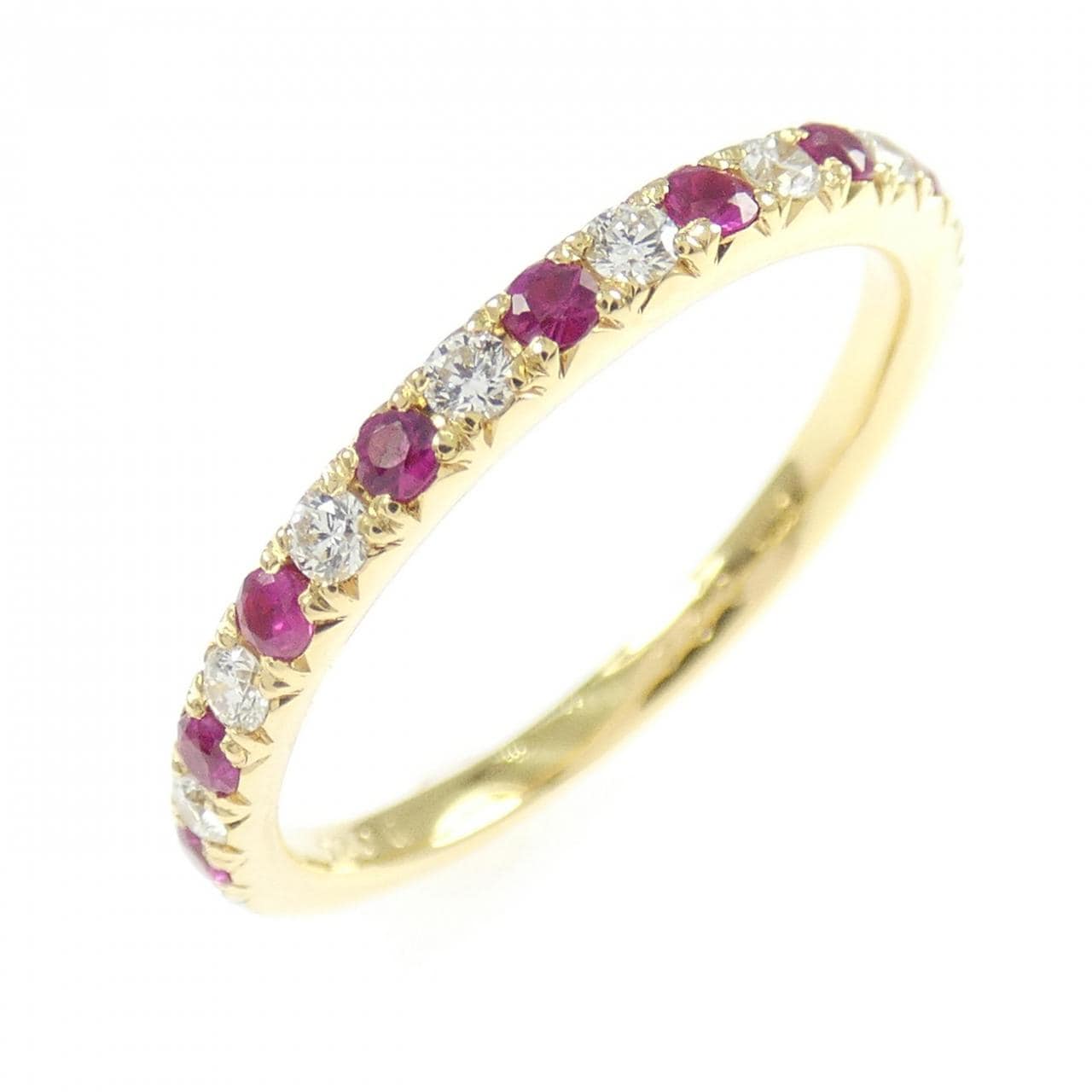 K18YG ルビー リング 0.24CT