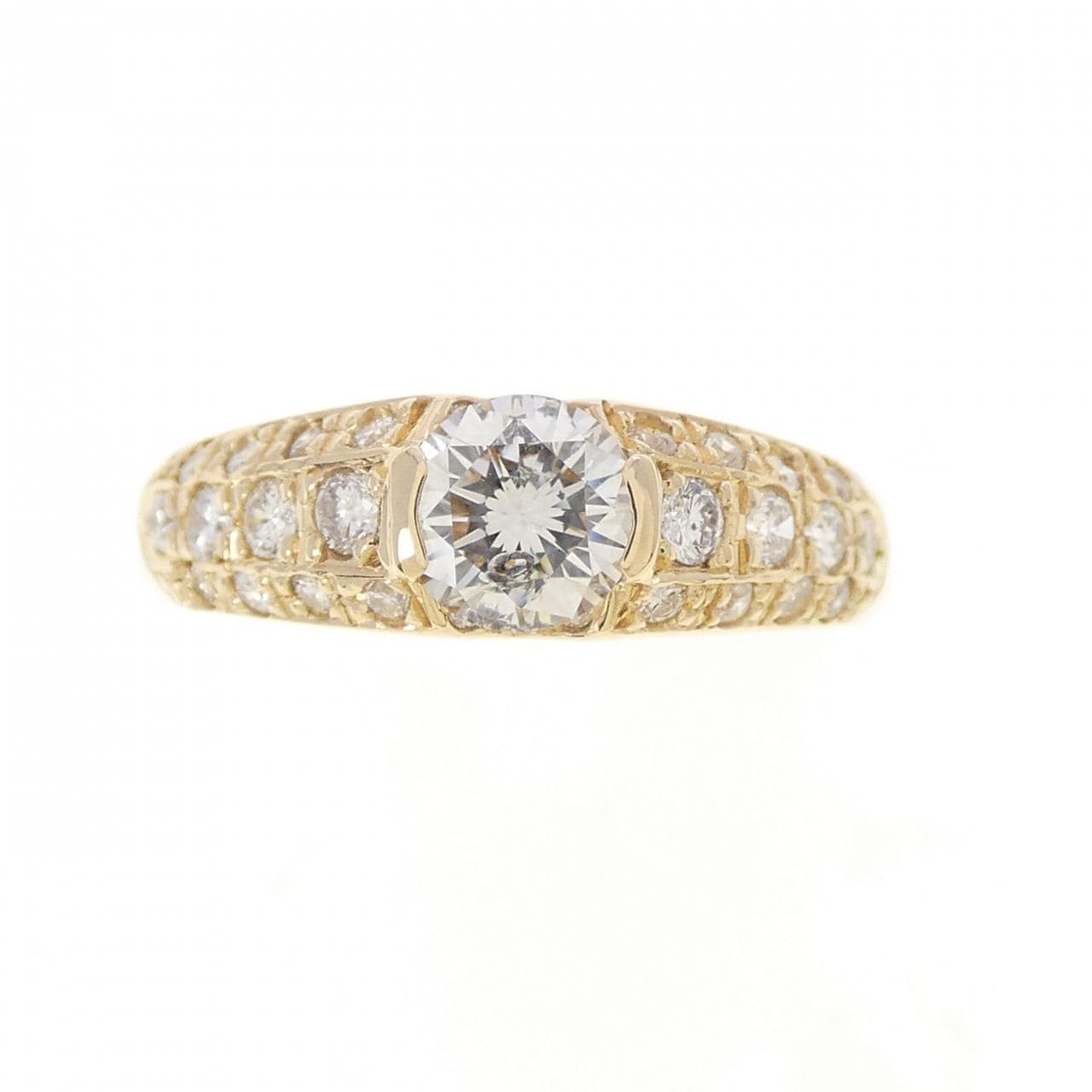 K18YG ダイヤモンド リング 0.423CT