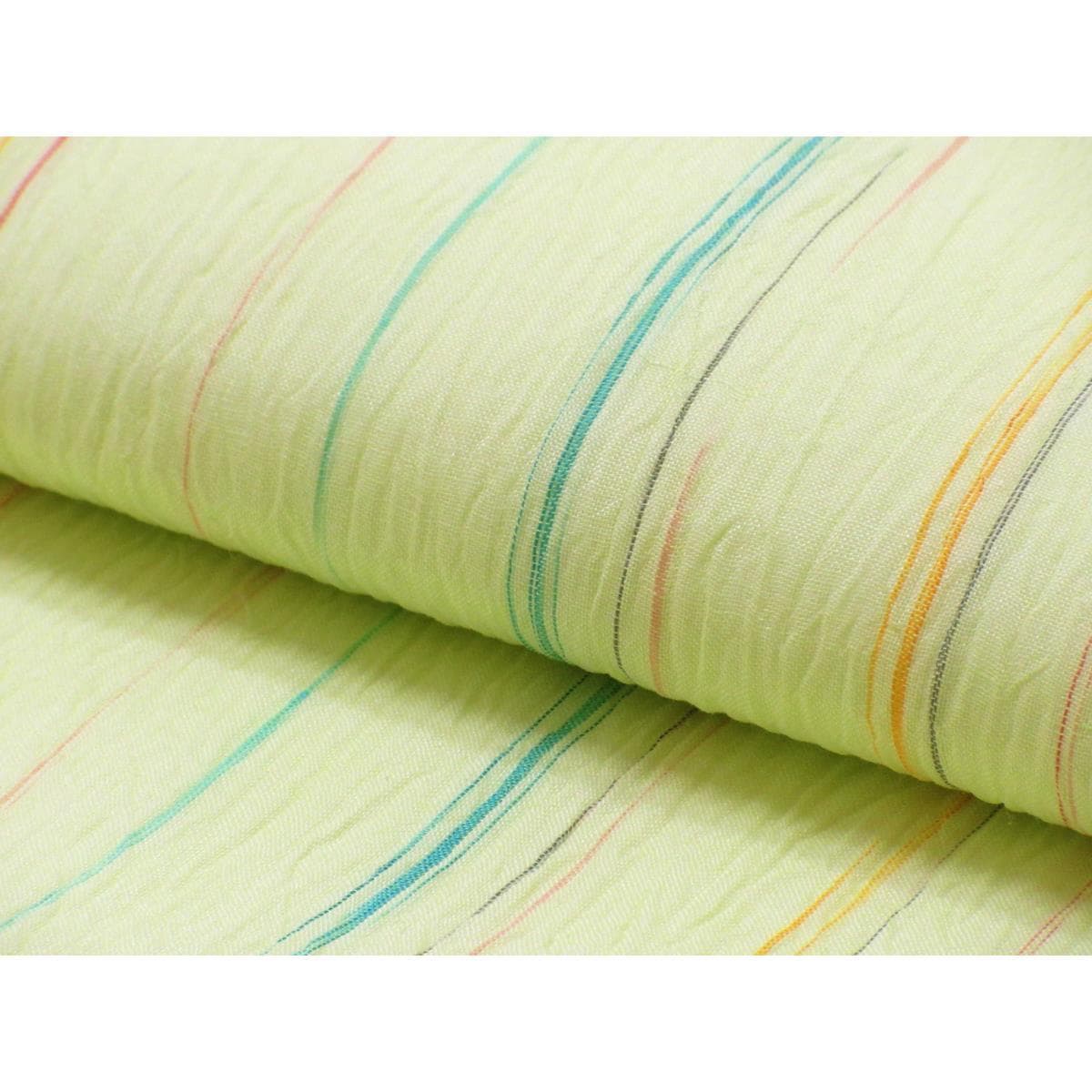 【未使用品】夏名古屋帯　【小千谷縮】全通柄