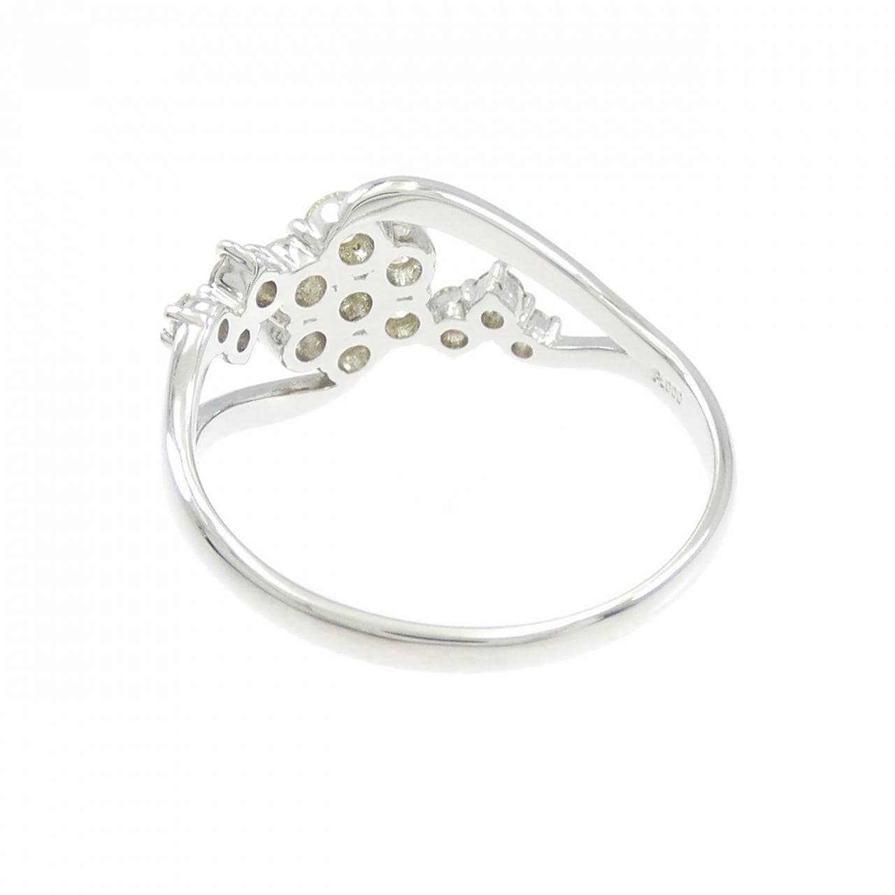 PT900 フラワー ダイヤモンド リング 0.50CT