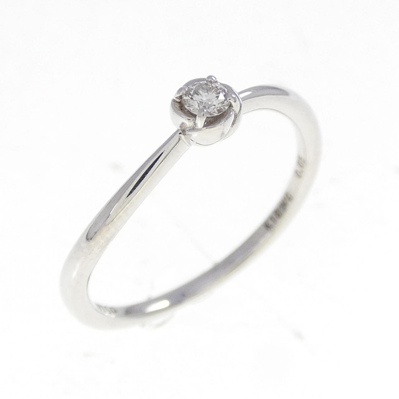 K18WG ダイヤモンド リング 0.05CT