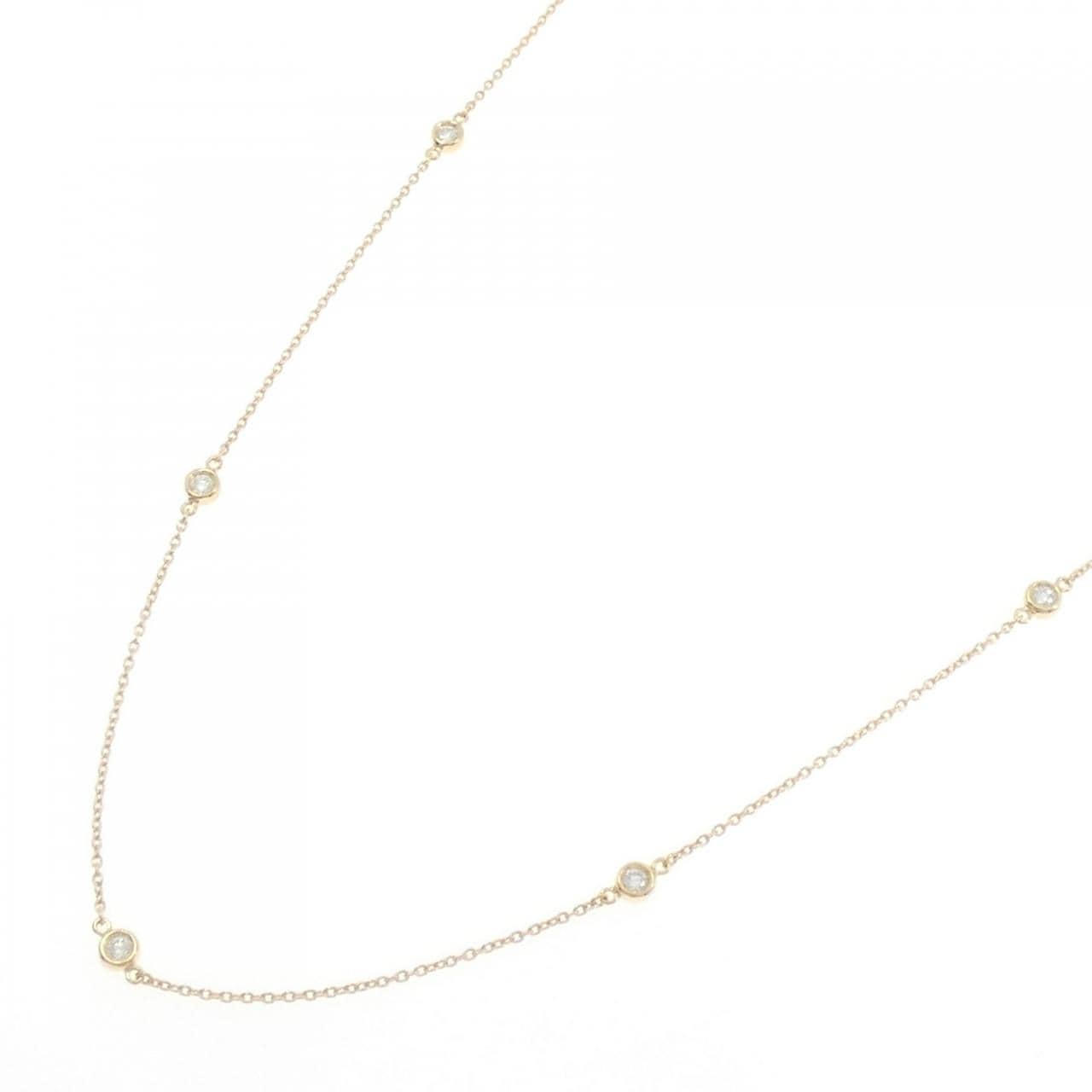 K18YG ダイヤモンド ネックレス 0.15CT