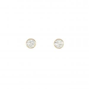 [Remake] K18YG/ST Diamond Earrings 0.316CT 0.320CT F SI2 Good