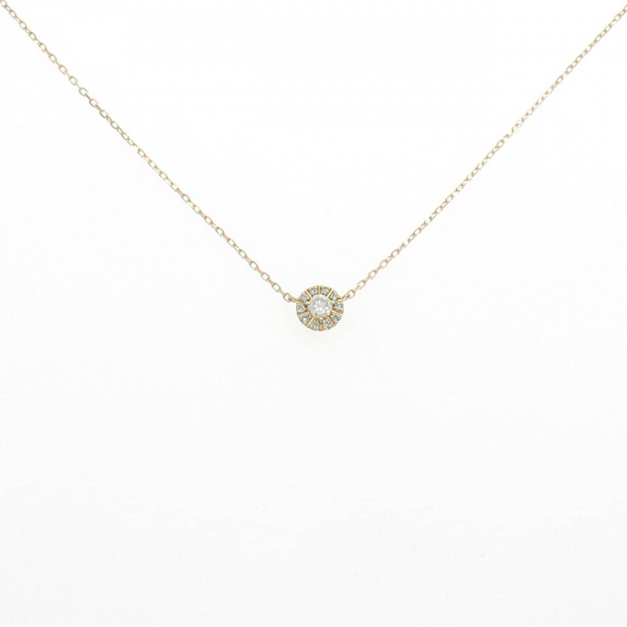 K18YG ダイヤモンド ネックレス 0.12CT