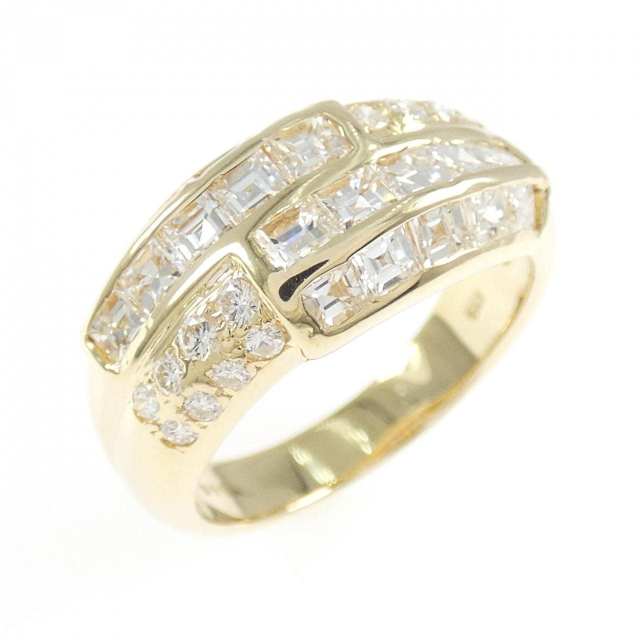 K18YG ダイヤモンド リング 1.60CT