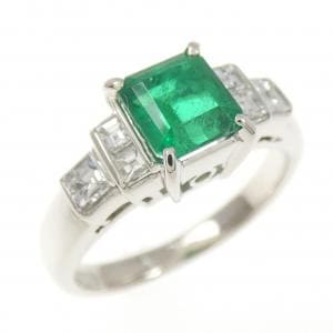 PT900 エメラルド リング 0.74CT