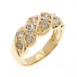 K18YG ダイヤモンド リング 1.00CT