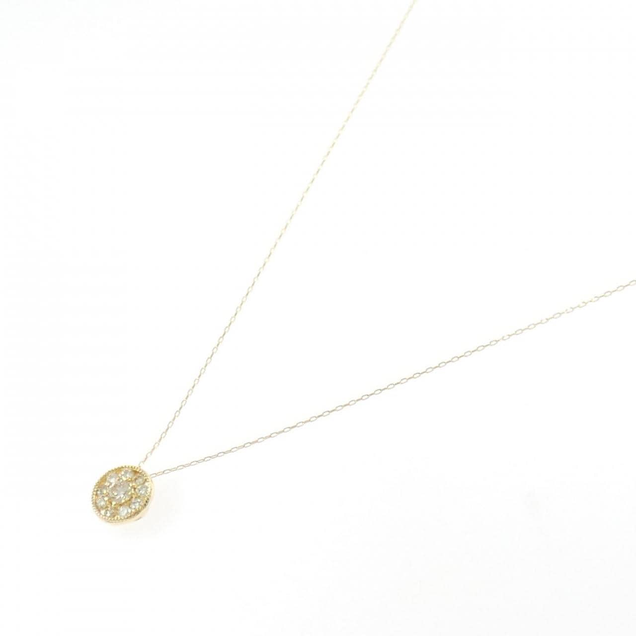 K18YG ダイヤモンド ネックレス 0.22CT