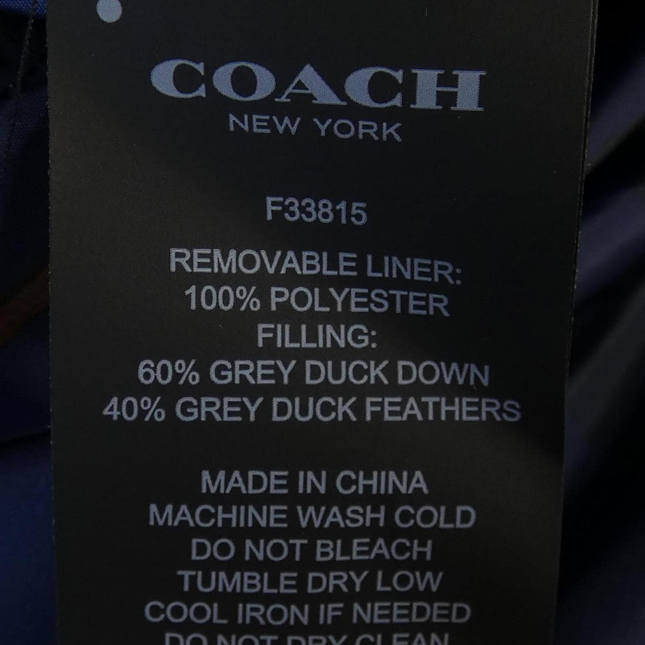 コーチ COACH ダウンコート