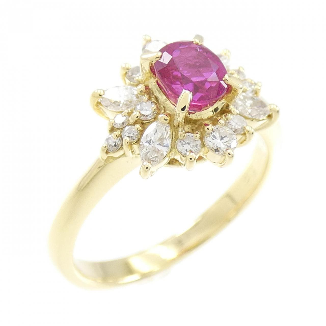 K18YG Ruby Ring 0.59CT