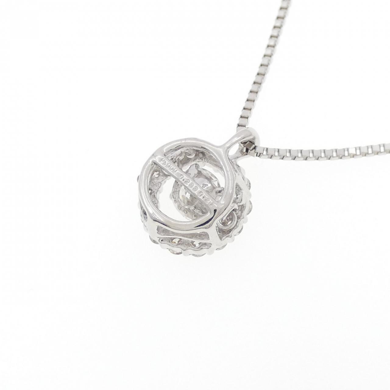 PT900/PT850 ダイヤモンド ネックレス 0.233CT