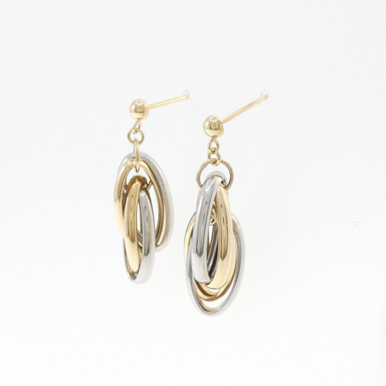 K18YG/PT850 ピアス