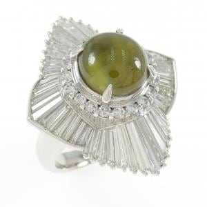 PT900 クリソベリルキャッツアイ リング 6.29CT