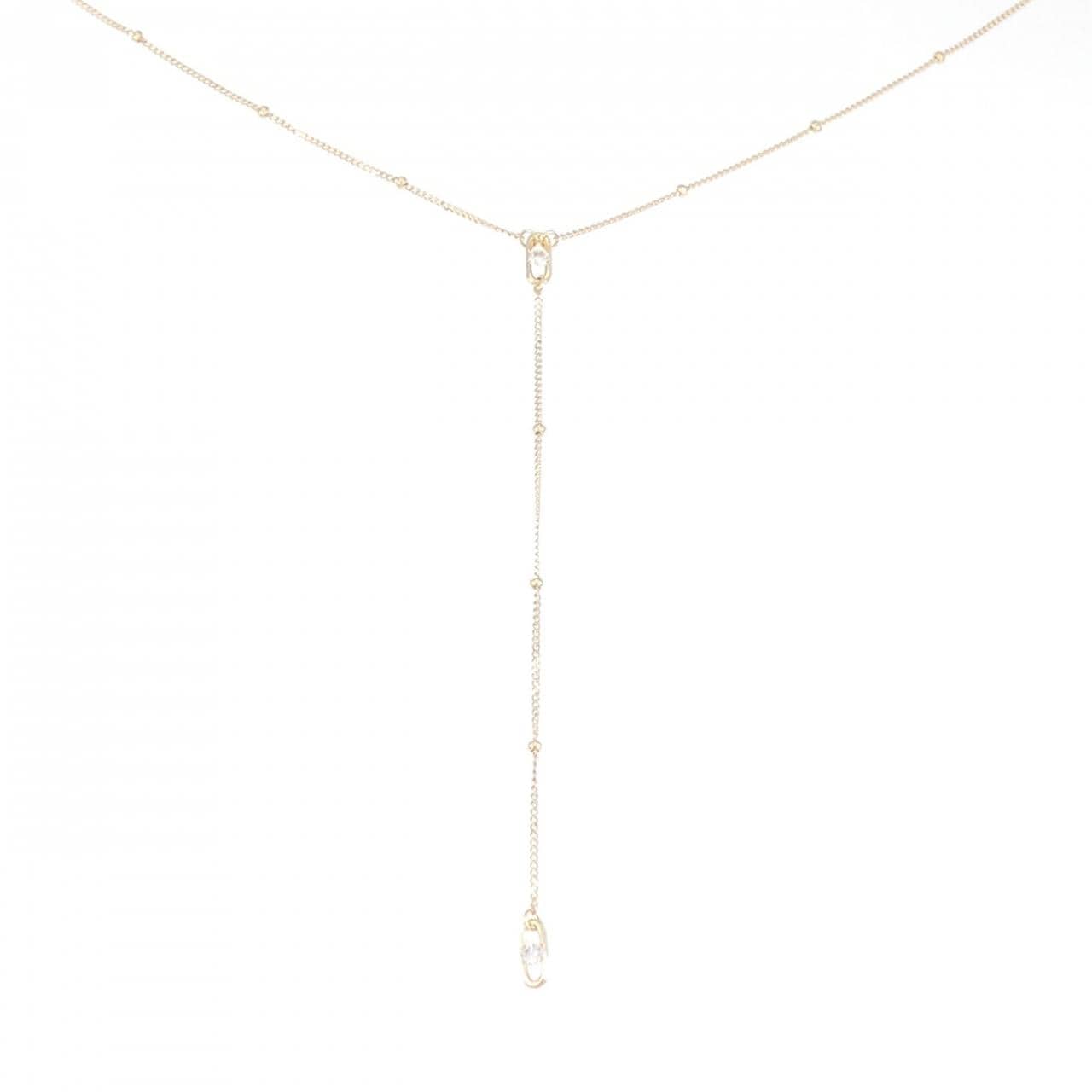 [新品] K18YG钻石项链 0.06CT
