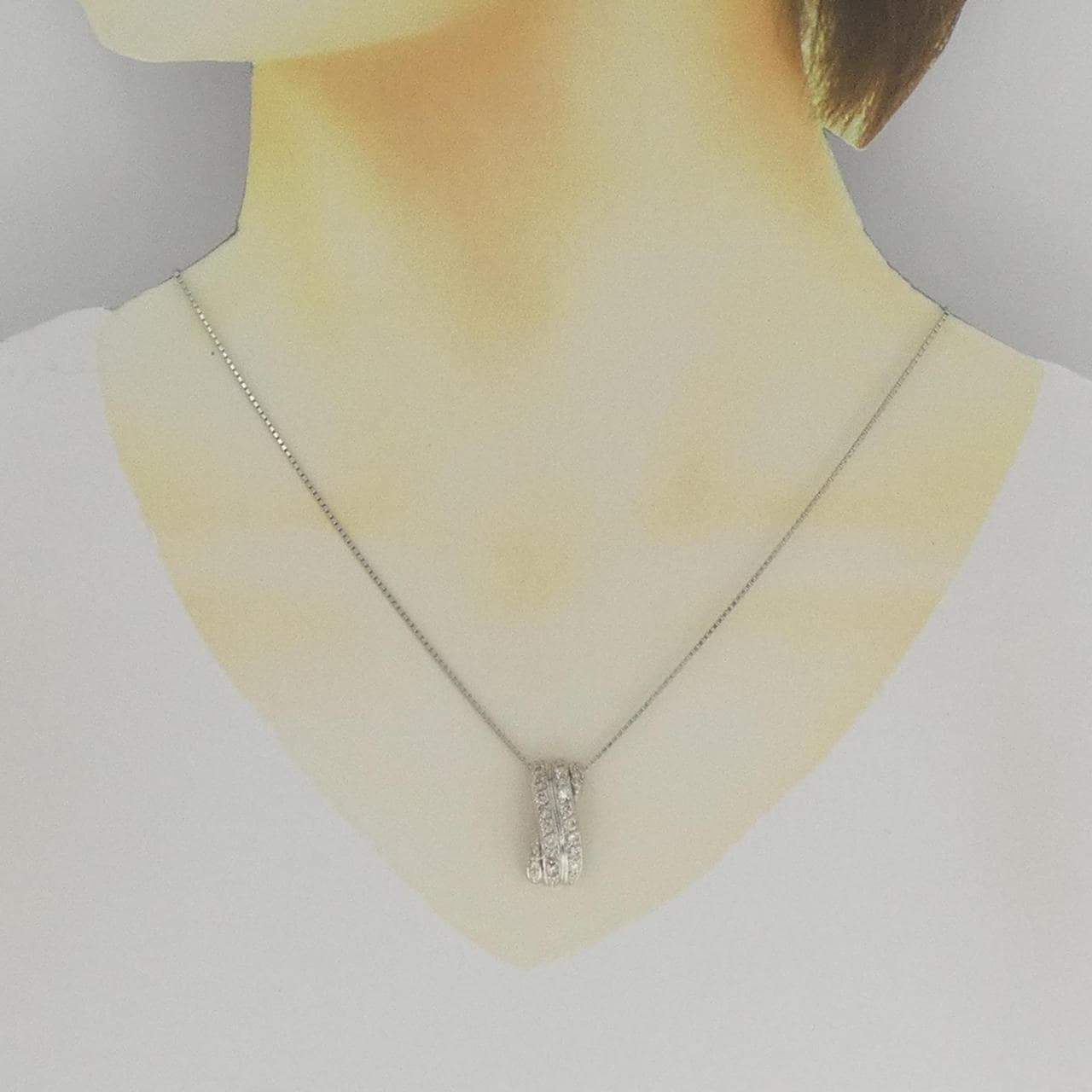 PT900/PT850 ダイヤモンド ネックレス 1.00CT