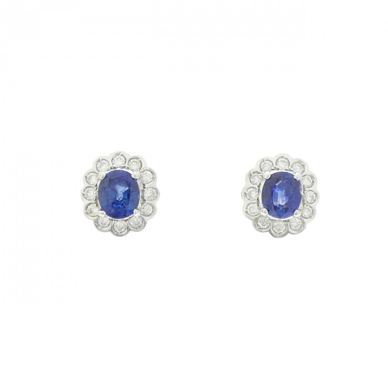 PT900 サファイヤ ピアス 1.71CT