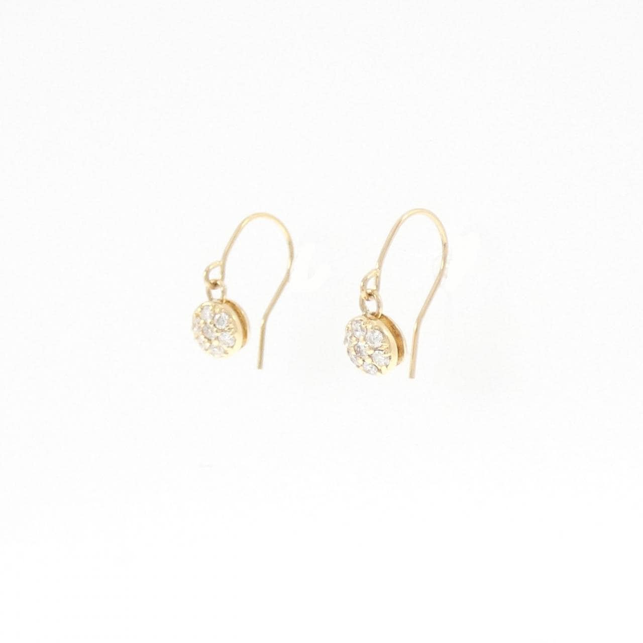 K18YG ダイヤモンド ピアス 0.12CT