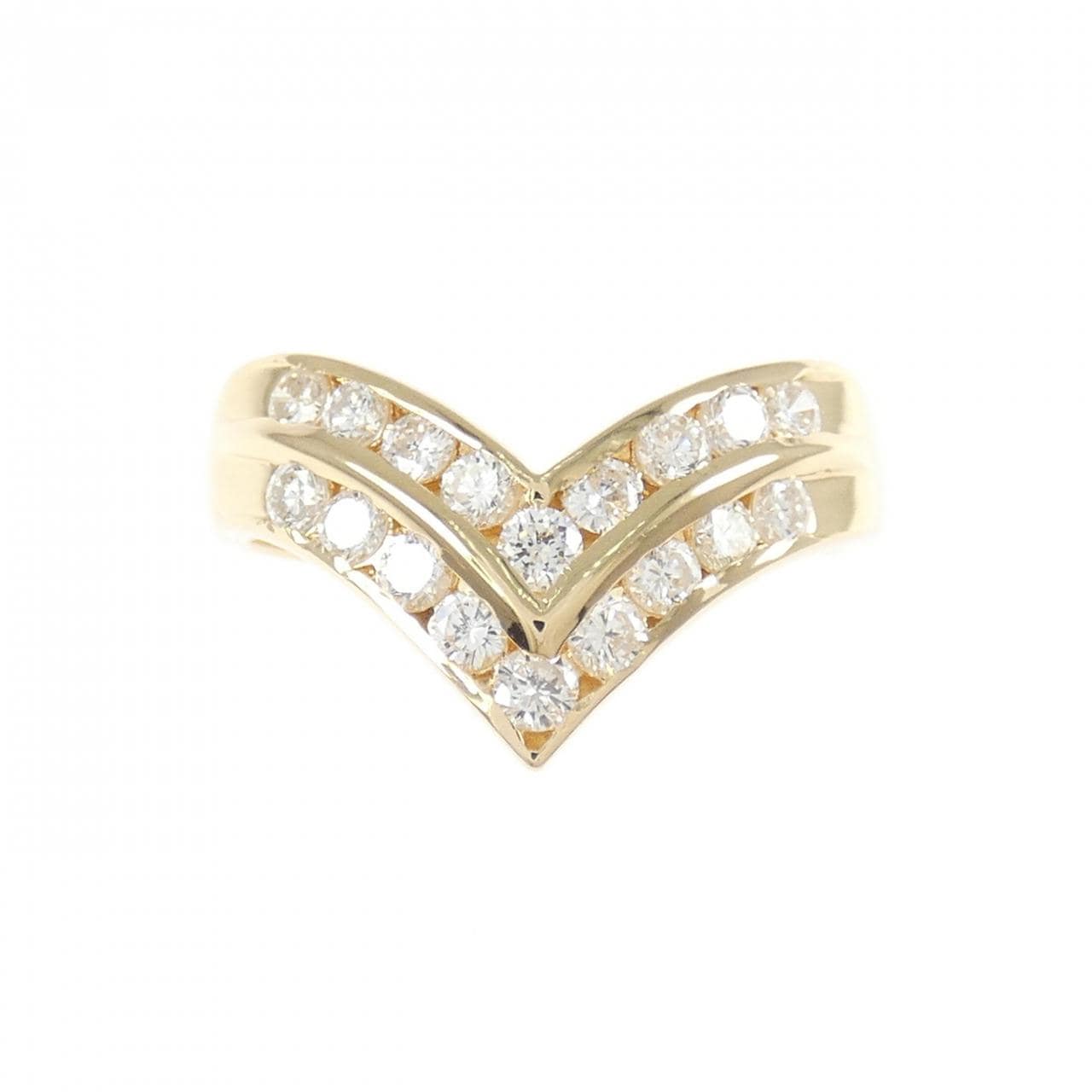 K18PG ダイヤモンド リング 0.55CT