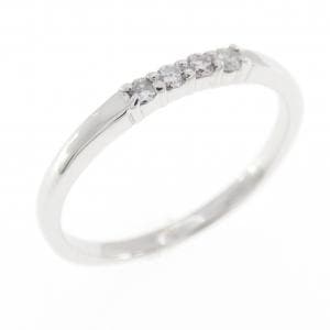 K14WG ダイヤモンド リング 0.08CT