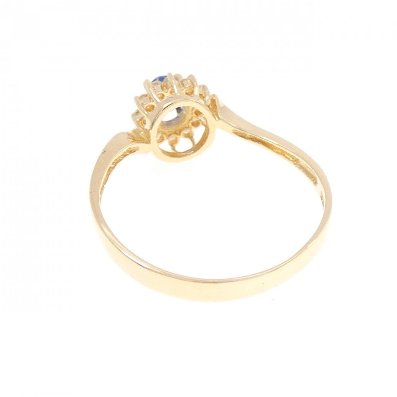 K18YG サファイヤ リング 0.2CT