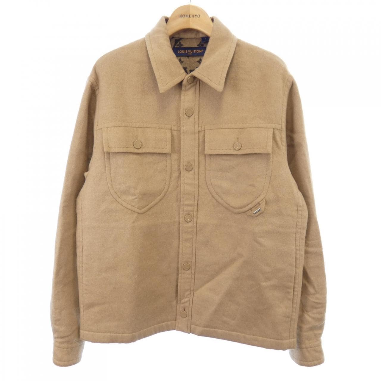 ルイヴィトン LOUIS VUITTON ダブルフェイスウールブレンドオーバーシャツ HQB42EFRW ジャケット