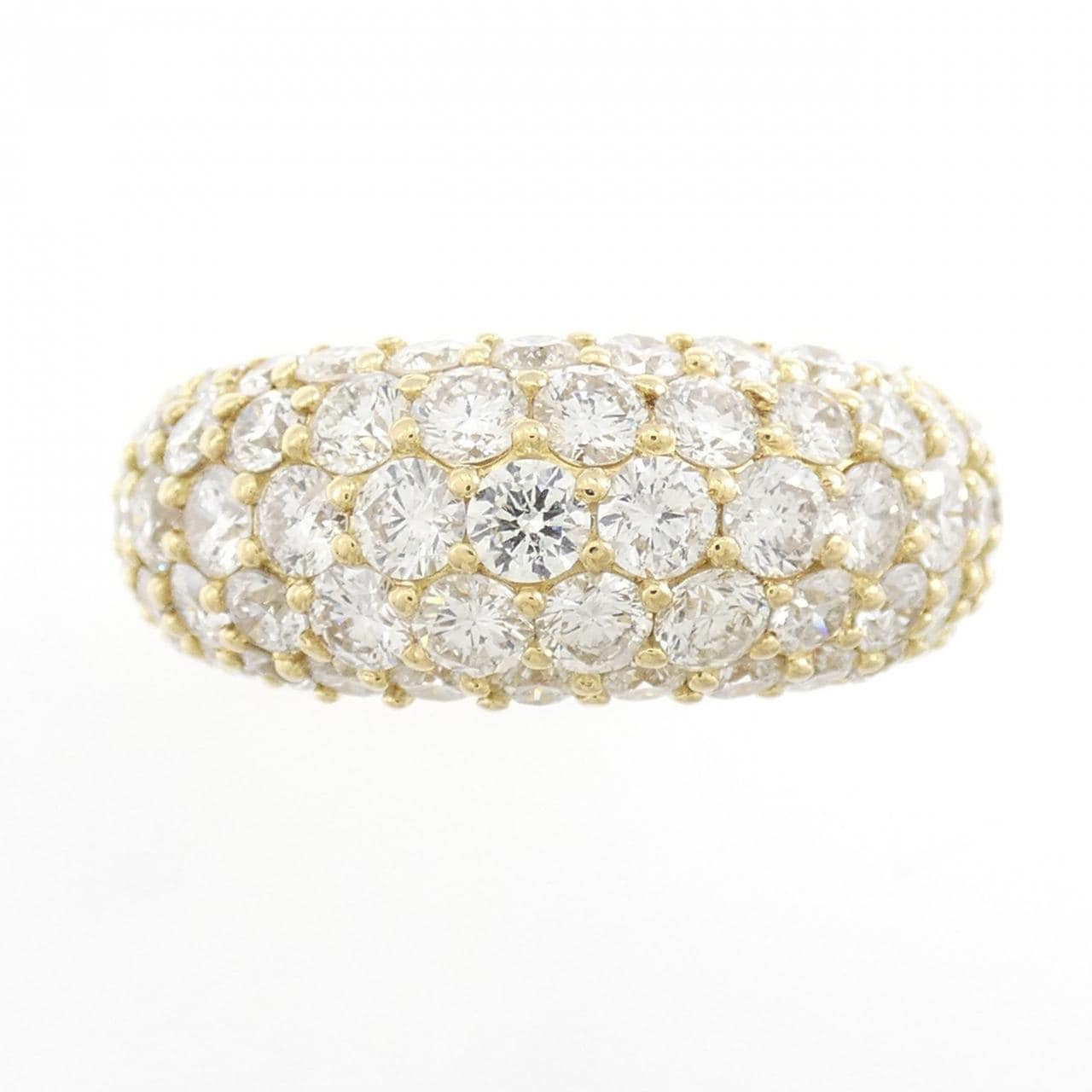 K18YG ダイヤモンド リング 3.01CT