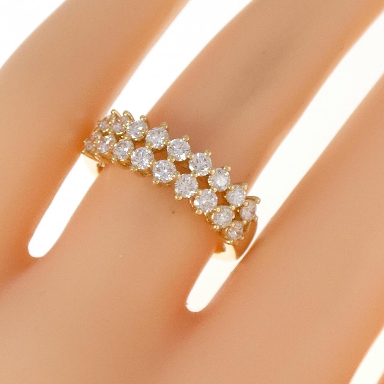 K18YG ダイヤモンド リング 0.89CT