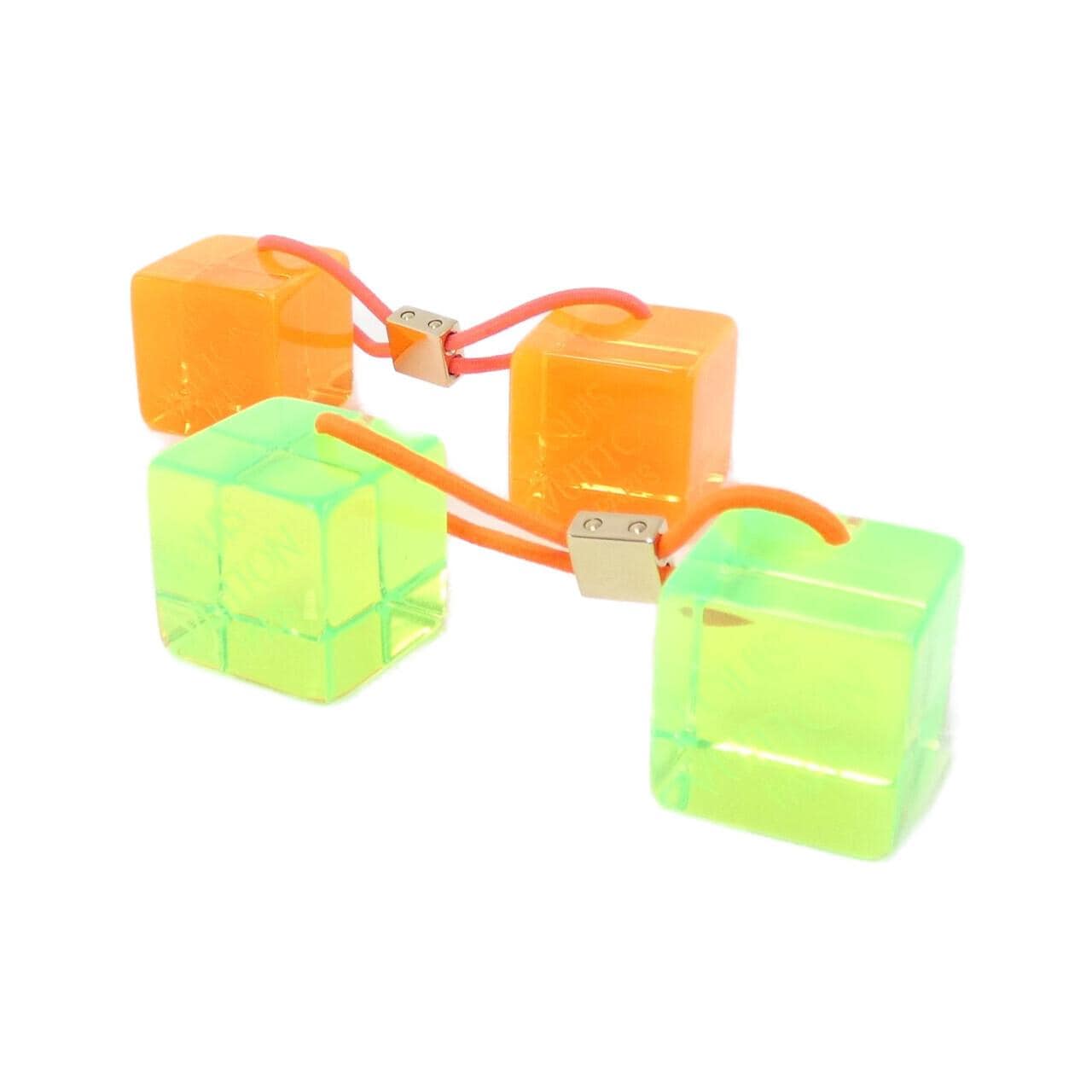 LOUIS VUITTON Vernis Fluo LV Hair Cube R23542 Hair Accessory