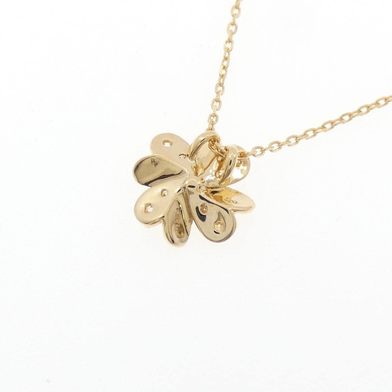 ポンテヴェキオ フラワー ダイヤモンド ネックレス 0.12CT