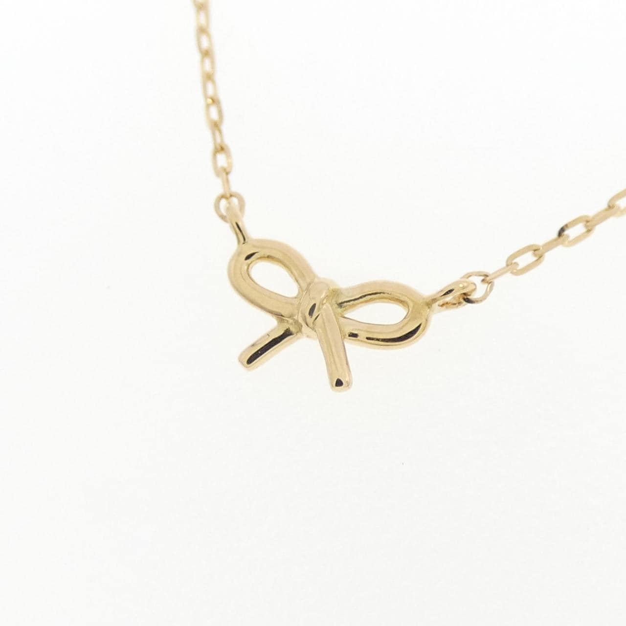 エテ K18 リボン ネックレス