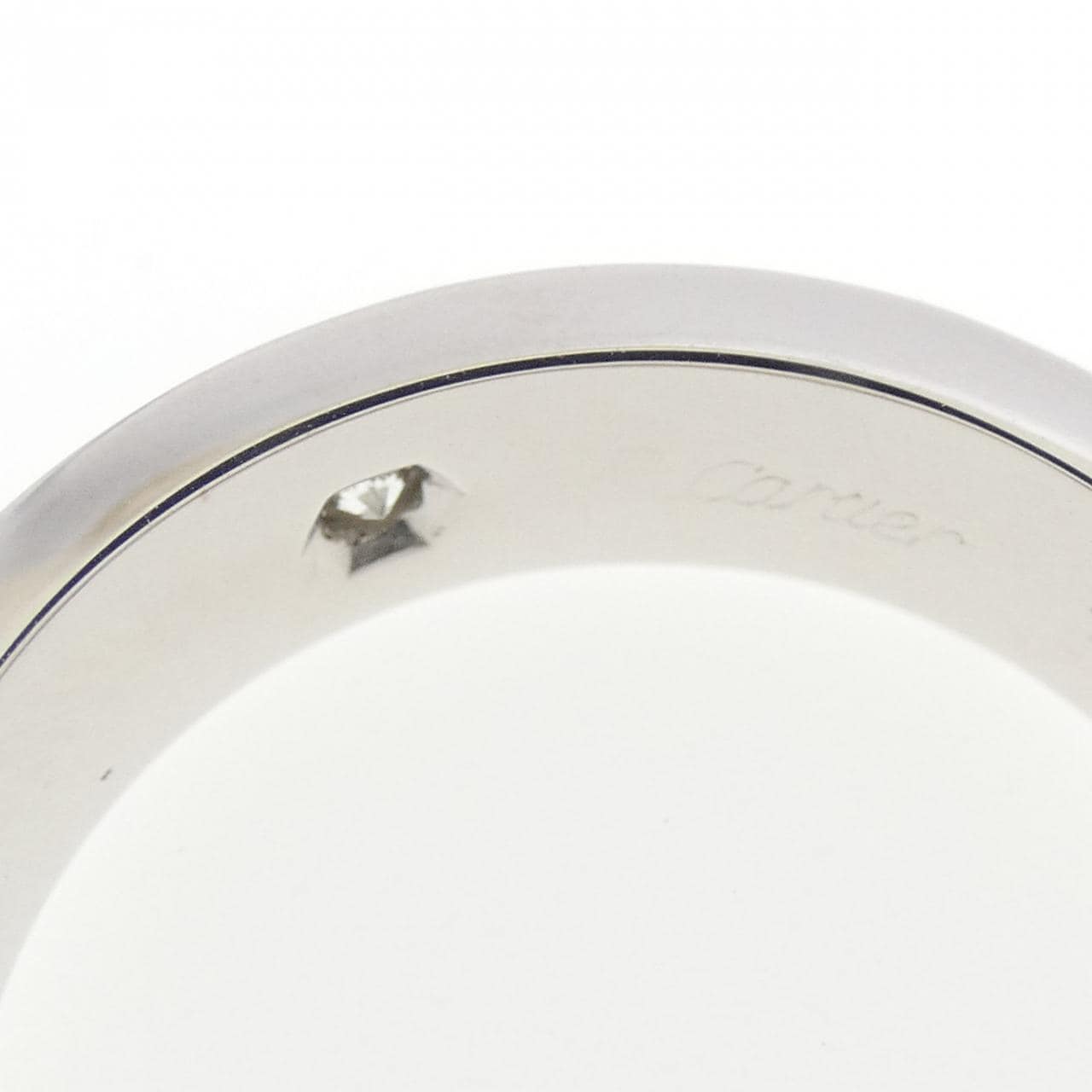 カルティエ ラブ ハーフダイヤ リング