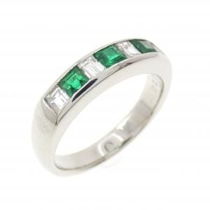 PT900 エメラルド リング 0.35CT