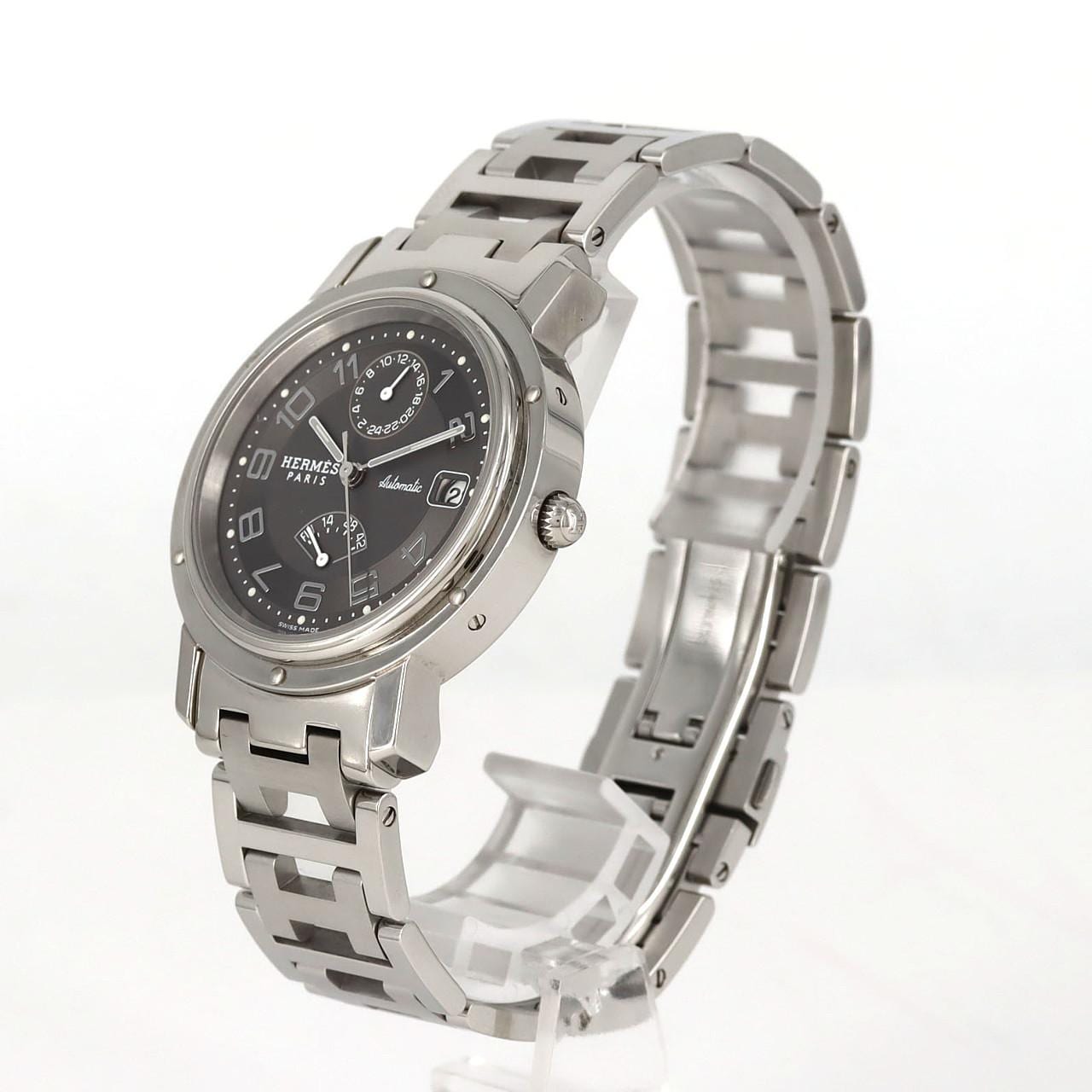 【ノーメンテナンス還元価格】エルメス クリッパ-GMTパワーリザーブ CL2.810 SS 自動巻