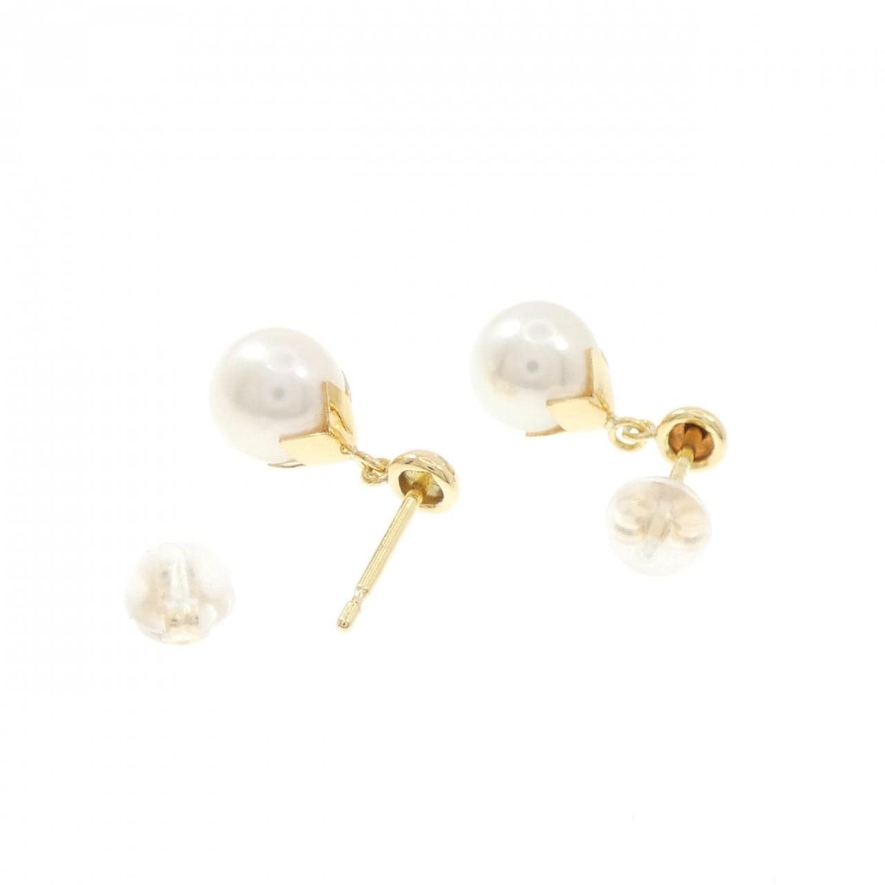 K18YG アコヤパール ピアス 7.3mm
