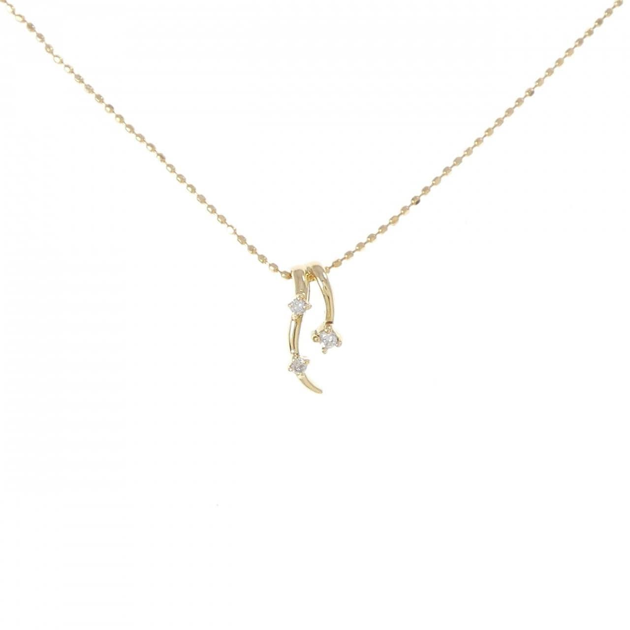 K18YG ダイヤモンド ネックレス 0.04CT