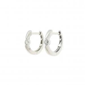 K18WG ダイヤモンド ピアス 0.08CT
