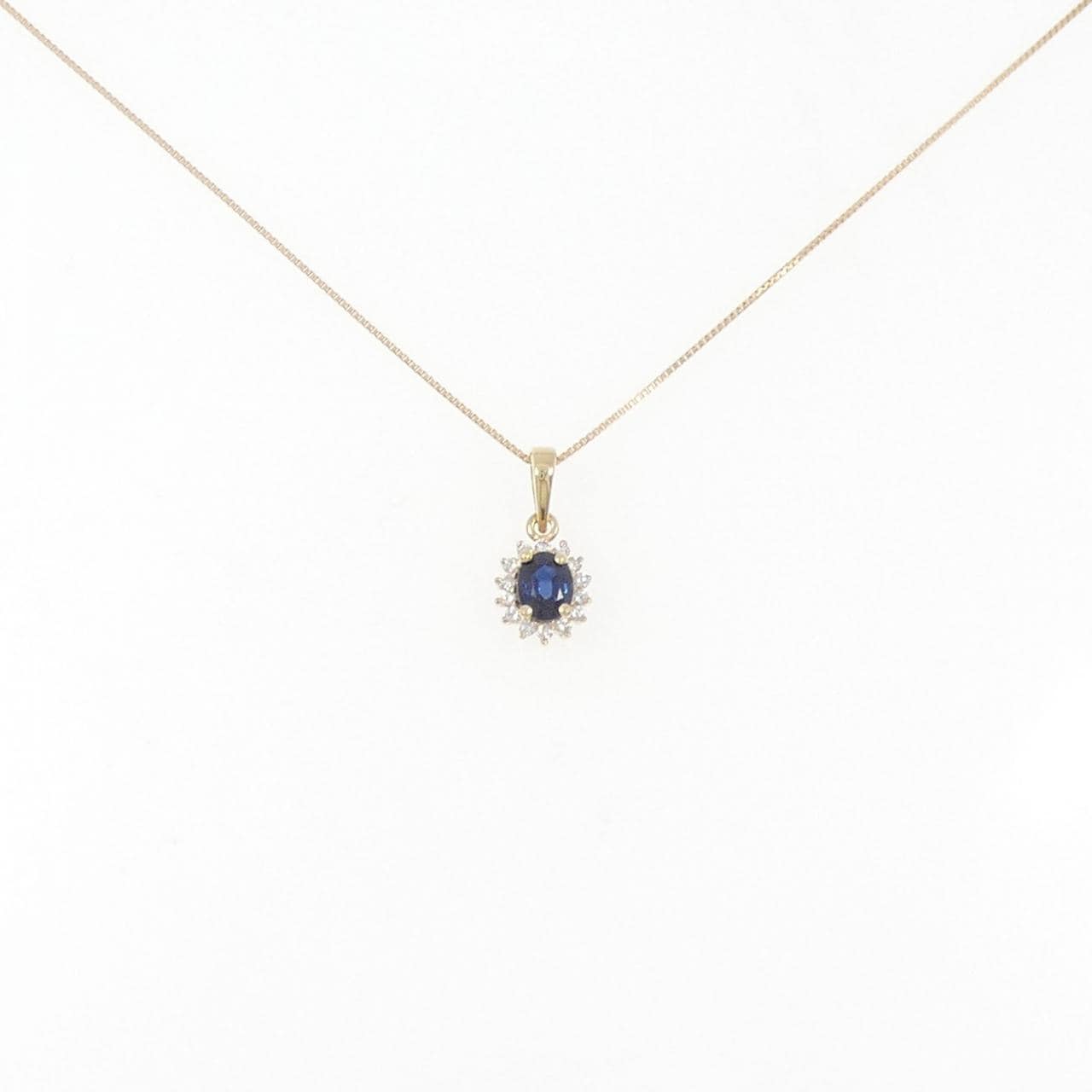 K18YG sapphire necklace